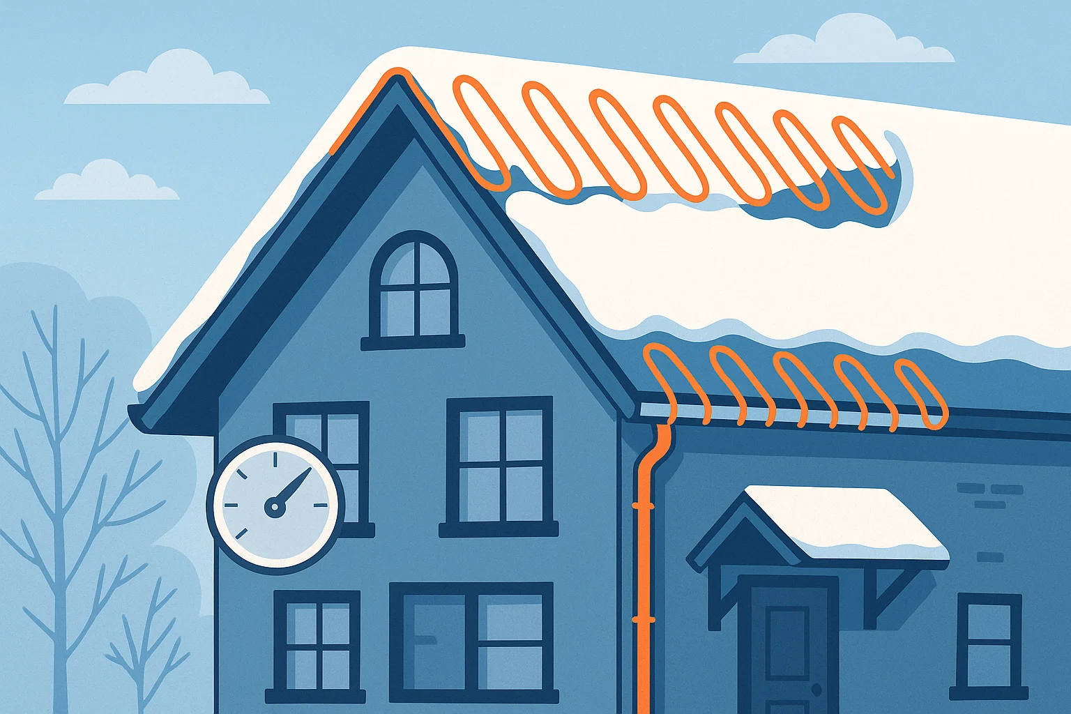 Как снизить расход электроэнергии при кабельном обогреве кровли и водостоков